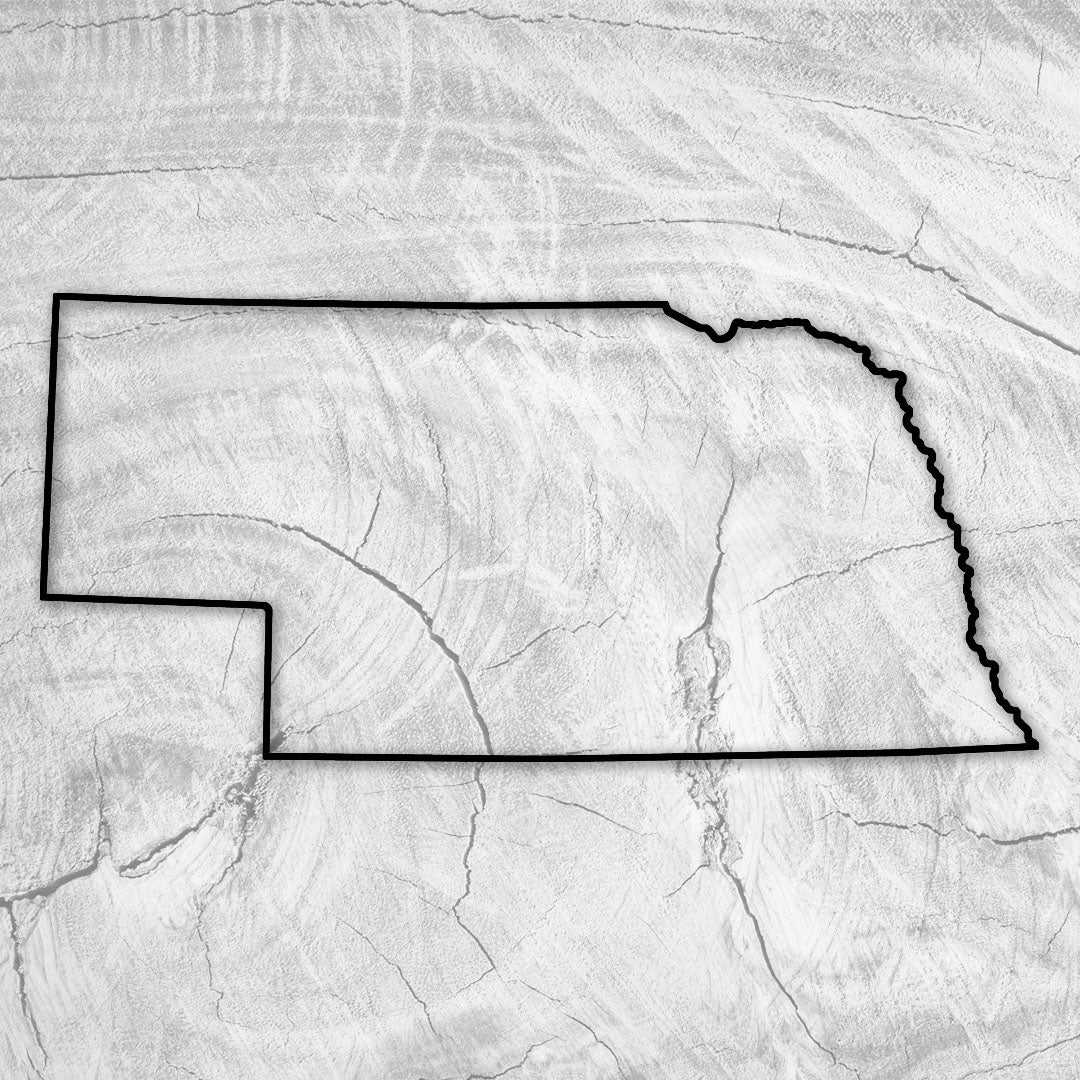 17.25x8.0" State Of Nebraska Acrylic Router Template — Crafted Elements
