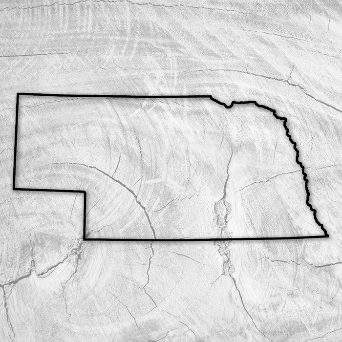 17.25x8.0" State Of Nebraska Acrylic Router Template