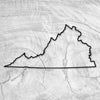 18.0x8.5" State Of Virginia Acrylic Router Template