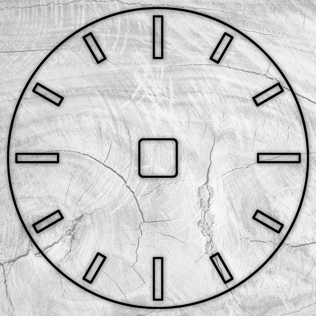 18" Circle + Clock Dials Style 2 Acrylic Router Template
