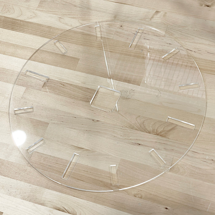 18" Circle + Clock Dials Style 2 Acrylic Router Template