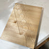 23x5.5" Five Glass Flight Board Acrylic Router Template