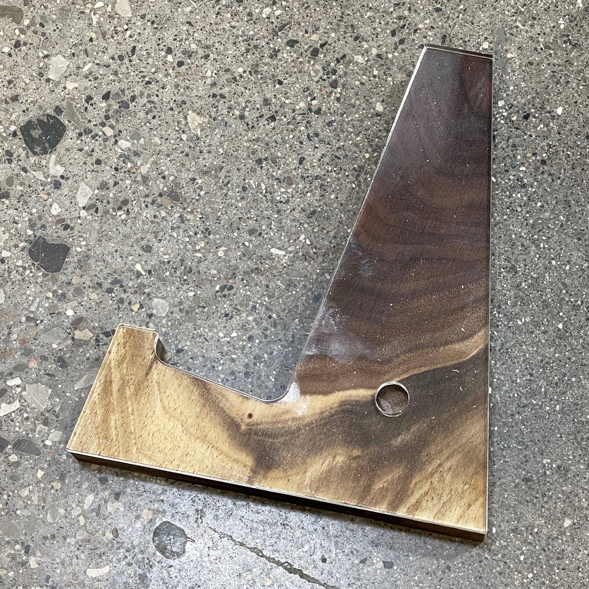 7.4x6.5 Cutting Board Stand Acrylic Router Template Style 1 Crafted