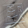 Slanted Bow Tie Inlay Acrylic Router Template - Butterfly Template 3