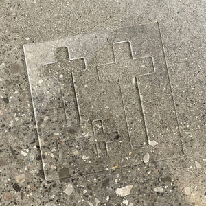 Cross Inlay Acrylic Router Template - 3 Cross Sizes — Crafted Elements