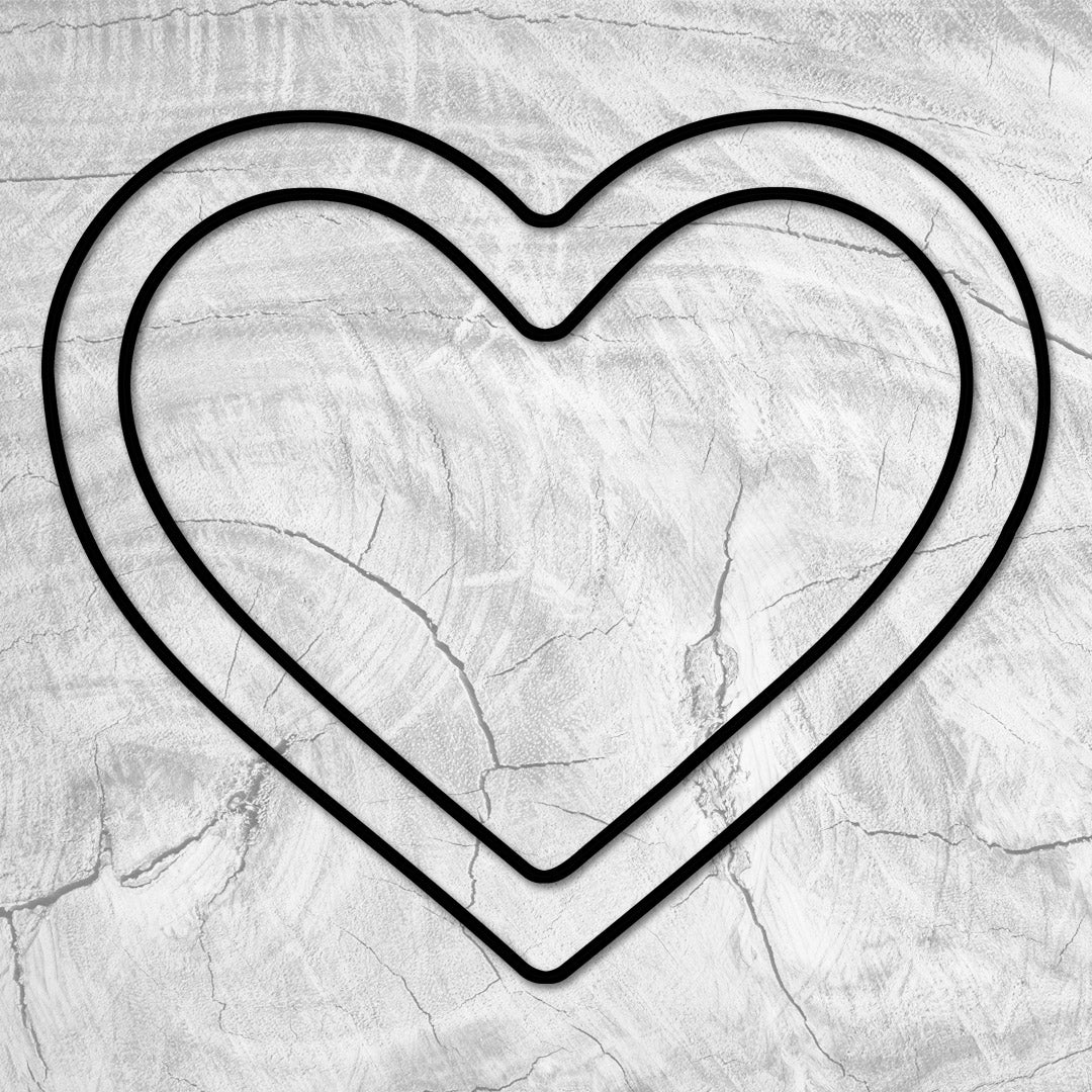 8.0x6.9" Heart Shaped Tray 07 Acrylic Router Template — Crafted Elements