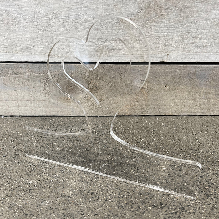 Dali Heart Handle Acrylic Router Template