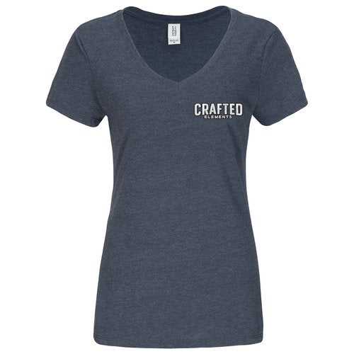 Crafted Elements Womens T-Shirt - Perfect-Tri With Embroidered Left Chest Logo